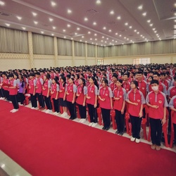 วันที่ 28 มีนาคม 2568 บรรยากาศการซ้อมรับใบประกาศนียบัตร